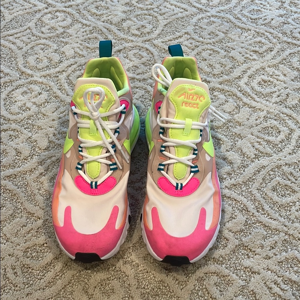 Nike Air Max 270 React Pink Multi-Color Sneakers